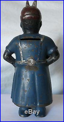 Aunt Jemima (mammy With Spoon) Vintage Cast Iron Bank, Ac Williams