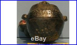 BIG PRICE CUT 1900's ORIG OLD YOUNG BANK CAST IRON A PROUD OLD FELLOW BK801