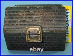 BIG PRICE CUT 1905/20's DOUBLE DOOR CAST IRON TOY BANK BLD GUARANTEED ORIG 815