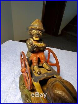 Bad Accident Mechanical Cast Iron Bank. Original. Not a reproduction. Late 1890