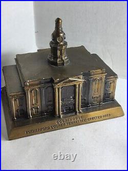 Banthrico RUTHERFORD COUNTY COURTHOUSE Tennessee 1975 Cast Metal Bank With Key
