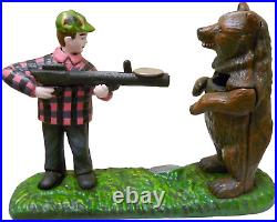 Bear Hunt Collectors' Die Cast Iron Mechanical Coin Bank