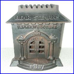 Bear Stearns Cast Iron Bank