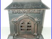 Bear Stearns Cast Iron Bank