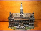 Beautiful Antique Cast Iron Palace Building Bank with Key by Ives c. 1885 Nice