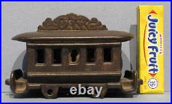 Big Price Cut Sm Street Car M#1468 Old Cast Iron Bank Guaranteed Old Orig Bk88