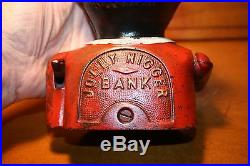 Black Americana Cast Iron Jolly N Mechanical Bank John Harper England c 1890S