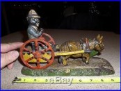 Black Americana J&E Stevens Antique 1888 BAD ACCIDENT Cast Iron Mechanical Bank