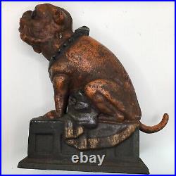 Book Of Knowledge Reproduction Cast Iron Mechanical Bull Dog Coin Bank