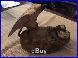 Book of knowledge Eagle Cast Iron Mechanical Bank Works, Bird