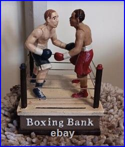 Boxing Bank Louis VS Schmeling Cast Iron Gift Home Office