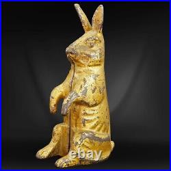 Bunny Rabbit Cast Iron Bank A C Williams Circa 1910