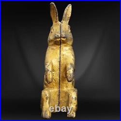 Bunny Rabbit Cast Iron Bank A C Williams Circa 1910