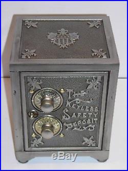 C1900's Keyless Safety Deposit Cast Iron Bank @ Post Office Door @ Mail Box Safe