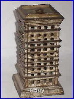 C1910-20 High Rise Bank Building Cast Iron Bank Kenton Rated B Moore #1220