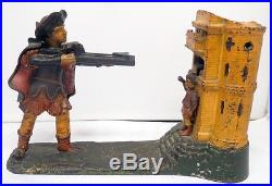Cast Iron William Tell Mechanical Bank Antique Americana Toy