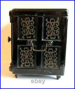 C. 1885 Original Henry C. Hart Safe Deposit Cast Iron Combination Dial Bank