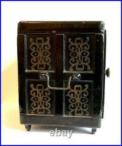 C. 1885 Original Henry C. Hart Safe Deposit Cast Iron Combination Dial Bank