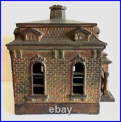 C. 1895 H. L. Judd Cast Iron Home Bank Copper Flashed, Excellent+ Condition C. 1895 H. L. Judd Cast Iron Home Bank Copper Flashed, Excellent+ Condition