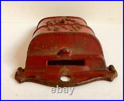 C. 1920's A. C. Williams Cast Iron Hanging U. S. Mail Bank Red Version