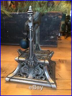 Cast Iron BOY ON TRAPEZE Mechanical Bank Original Antique Toy