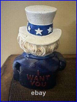 Cast Iron Bank Uncle Sam