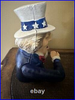 Cast Iron Bank Uncle Sam