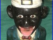 Cast Iron Black Americana Jolly Negro Je Stevens Mechanical Bank 1896 Pat