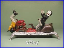 Cast Iron DENTIST BANK Mechanical Bank Original Antique Americana Toy