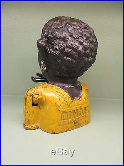 Cast Iron DINAH Mechanical Bank Original Antique Americana Toy