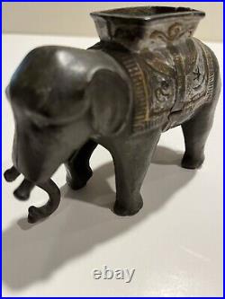 Cast Iron Elephant Coin Bank