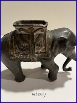 Cast Iron Elephant Coin Bank