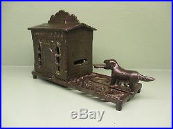 Cast Iron GEM BANK Mechanical Bank Circa 1878 Original Antique Americana Toy