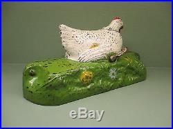 Cast Iron HEN AND CHICK Mechanical Bank Original Antique Americana Toy