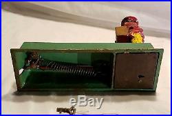Cast Iron Hubley MONKEY BANK Mechanical Bank Original Antique Toy