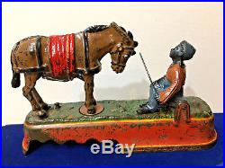 Cast Iron I ALWAYS DID'SPISE A MULE Mechanical Bank Original Antique Toy