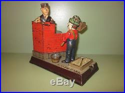 Cast Iron MASON BANK Mechanical Bank Original Antique Americana Toy