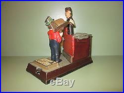 Cast Iron MASON BANK Mechanical Bank Original Antique Americana Toy