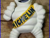 Cast Iron MICHELIN MAN Cave SIGN DISPLAY DOORSTOP PAPERWEIGHT Coin Bank Gas Oil