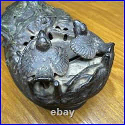 Cast Iron Mechanical Bank J&E Stevens AMERICAN EAGLE & Eaglets PatJan23 1883