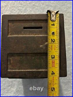 Cast Iron Metropolitan Bank Safe Antique With Guard And Door