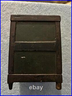 Cast Iron Metropolitan Bank Safe Antique With Guard And Door