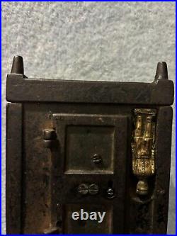 Cast Iron Metropolitan Bank Safe Antique With Guard And Door