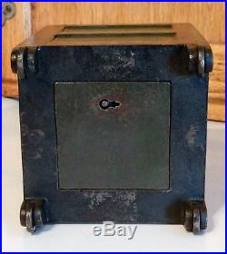 Cast Iron National Safe Bank On Wheels With Key Lock Trap Cira 1880