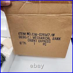 Cast Iron Orient Express Mechanical Bank Engine Train Bank BRAND NEW