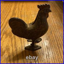 Cast Iron Rooster Bank A C Williams