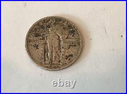 Cast Iron Still Bank Pug St Bernard Dog Sitting With 1929 Quarter & Wheat Pennies
