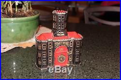 Cast Iron Still Bank Tower Bank by Kyser & Rex Great Condition
