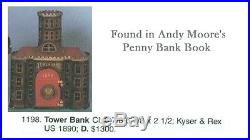 Cast Iron TOWER BANK Combo Safe Still Building Bank Kyser & Rex