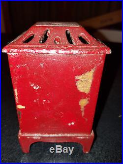 Cast Iron Tin Kenton Figural Coal Stove Heater Still Bank 1875